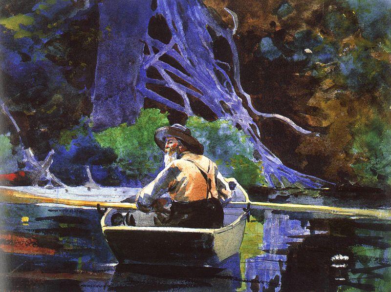 Winslow Homer The Andirondak Guide China oil painting art